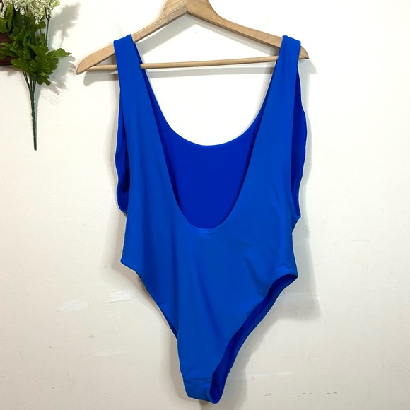 AERIE One Piece Swimsuit Plunge Sides High Cut 2X - Picture 3 of 13